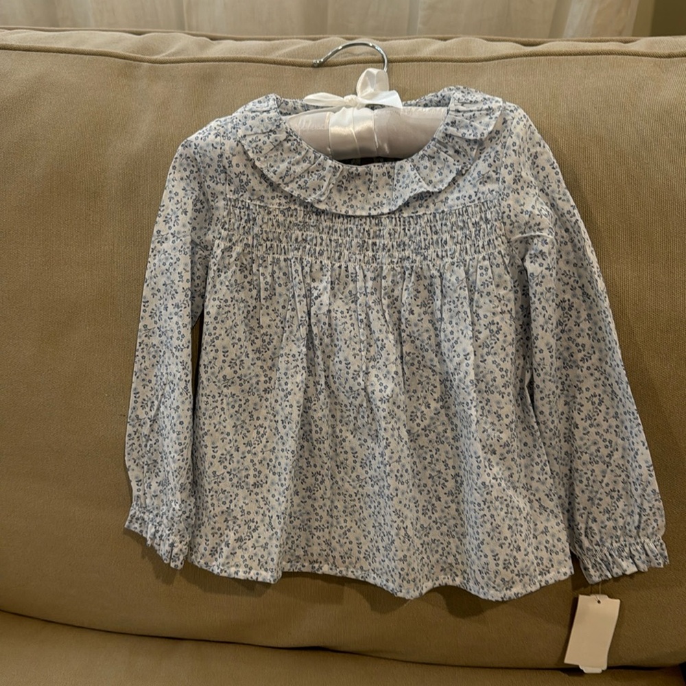 Edgehill Collection girls ruffled shirt